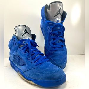 Jordan 5 Retro Blue Suede 2017 Men’s Size 13 Used 136027-401